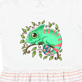 thumbnail image 4 of Inktastic Tiny, Cute Chameleon Girls Toddler Dress, 4 of 5