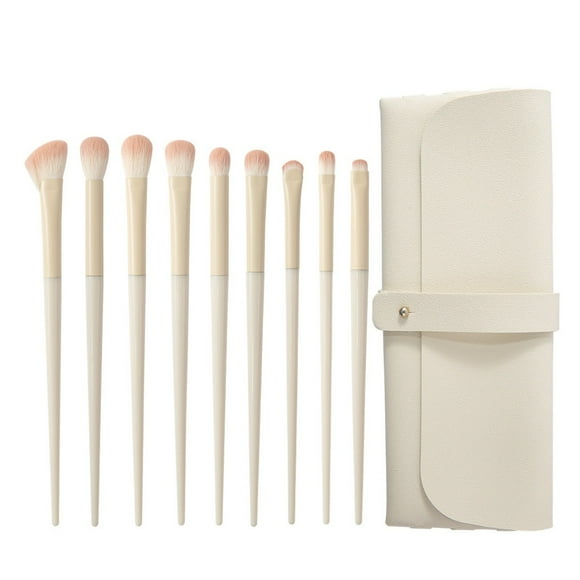 Hearth & Gear Ensemble de Pinceaux de Maquillage pour les Yeux pour Application, Outils de Beauté de Précision Douce pour Tous Types de Peau, Produits Coréens, Extracteur de Pores, Mini Plateau Roulant, Pince à Épiler en Silicone pour Nettoyage du Visage