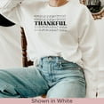 thumbnail image 4 of Thankful Sweatshirt, Thanksgiving Sweatshirt for Women, Thanksgiving Sweatshirt, Autumn sweatshirt, Thanksgiving Crewneck, Fall Sweatsh (LightBlue, S), 4 of 12