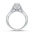 thumbnail image 2 of Cloud Jewel Elegant 2.1 Ct Radiant Cut Moissanite Engagement Ring - Moissanite in 14K White Gold Plated - Ideal Wedding Proposal Ring for Women - Beautiful Gift for Her Birthday, 2 of 3
