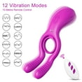 thumbnail image 1 of XBONP Vibrating Penis Ring Male Sex Toy Vibrator, Remote Control 3 in 1 Penis Ring Male Sex Toys for Men,Waterproof Men’s Dual Rings,Soft Stretchy Sex Toys for Couples, 1 of 7