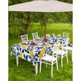 thumbnail image 4 of Fsddascl Lemon Outdoor Tablecloth - 52x70 Inch Rectangle Dining Table Cover, Fruit Leaf Branch Summer Spring Pastoral Waterproof Outdoor Table Cloth with Umbrella Hole & Zipper for Picnic/Patio, 4 of 7