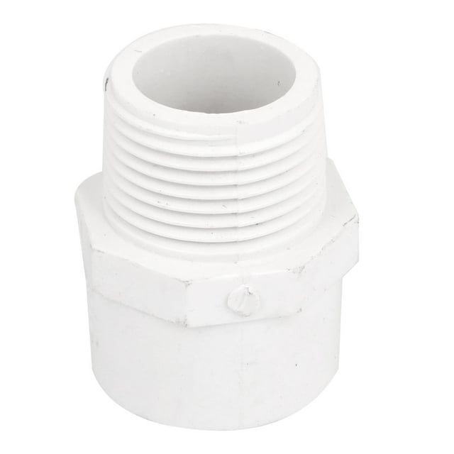 Conectores de manguera de agua rectos con rosca macho de 32 mm, acoplador blanco