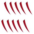 thumbnail image 3 of 10 piezas de 5 pulgadas de escudo de s artificiales de ala izquierda Fletchings para rojo kusrkot Tiro al arco, 3 of 8