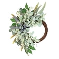 thumbnail image 2 of Artificial Wreaths for Front Door,25.5 Inch Hydrangea Door Wreath with White Berries,Frontdoor Spring Flower Wreath for Porch,Indoor Outdoor Wall Decor, 2 of 6