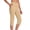 Khaki 1, variant on Linen Trousers Womens Cropped Drawstring Elastic Waist Wide Leg Carpi Trousers for Women UK Solid Color Plus Size Loose Fit Ladies Lounge Pants with Pockets Lightweight Casual Holiday Beach Pants