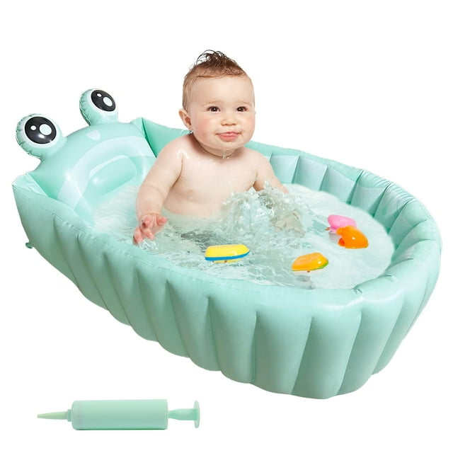 HotMax Bañera Inflable para Bebé Plegable Antideslizante 90x55x30 cm