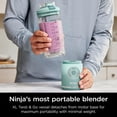 thumbnail image 3 of Ninja Blast Max, Portable Blender + Twist & Go, Personal Blender, Ninja Blender, Smoothie, Blend, Ice Crush, 3 Programs, Cordless, 22oz removable Vessel, Dishwasher Safe, Leakproof, Sea Glass, BC251MT, 3 of 5