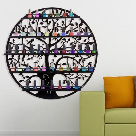 5 Layers High Quality Art Metal Wall Mount Nail Polish Display Rack Nail Polish Holder