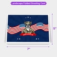 thumbnail image 5 of Happy Father's Day Honoring Veterans Boston Terrier in Army Uniform 7x5in Folded Greeting Card Gentleman Dog Lover Gifts Single Note Card with Envelope - 13007, 5 of 5