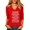 1 Red, variant on PUCKOLITY Women Christmas Shirt Funny Xmas Reindeer Graphic Tee(L,1 Red)