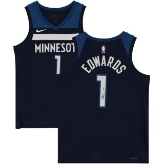 Kids' Minnesota Timberwolves Anthony Edwards #5 Nike Association Jersey Medium White