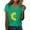 ZA Green, variant on Shirts for Women Graphic Tees Casual Short Sleeve V Neck T Shirt Everyday Wear Comfort Soft Breathable Summer Top Going Out Tops Clearance Under $5