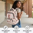 thumbnail image 4 of Pzuqiu Cute Hedgehog Strawberry Kids School Backpack 17 Inch Large Capacity Ultra Soft Breathable Bookbag for Boys Girls Age 5-18 Casual Daypack for School Travel Daily Use, 4 of 7