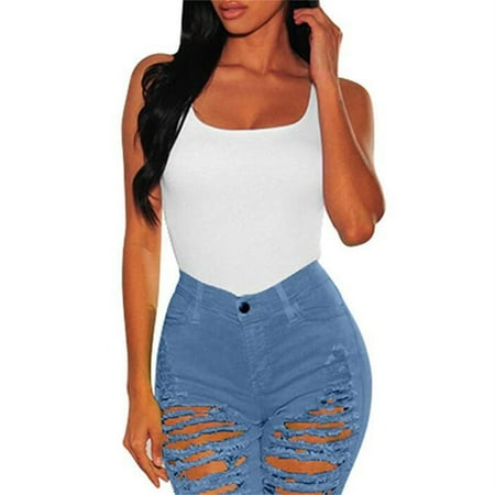 

ZMHEGW Women s Jumpsuits Sports Bra Jumpsuits Crew Neck Sleeveless Jumpsuit Bodysuit Solid Print White S