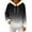 Black-Inverlee Sweatshirt, variant on Women's Gradient Ombre Faux Fur Cuff Hooded Pullover Hoodie Drawstring Kangaroo Pocket Oversized Long Sleeve Warm Tops Navy S