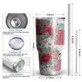 thumbnail image 6 of 30oz Pioneer Flower Tumblers Stainless Steel Tumbler with Lid and Straw,Vacuum Insulated Double Wall Travel Tumbler Cups Mug with Cleaning Brush for Coffee,Tea, 6 of 7