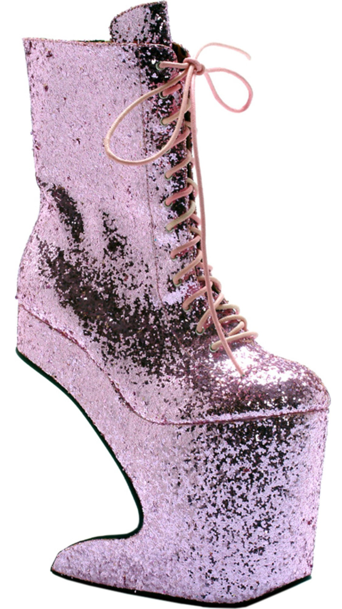 high heel glitter boots
