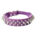 thumbnail image 2 of Spiked Dog Collar, Mushrooms Rivet Spike Anti-Bite Studded Protective Pet Neck Pu Leather Puppy Collars for Boy Dogs Male Cats Goat, 2 of 6