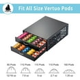 thumbnail image 3 of Large Capacity Vertuo Pod Holder Coffee Organizer with 2 Tier Drawer for, 3 of 8