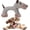Dog, variant on Linen Safari Companions, Squeaky Dog Toys for Small Medium Dogs, Durable Linen & Corduroy Safari Animals, Tough Plush Chew Toy with Crinkle Paper, Robust Stuffed Pet Toy for Boredom Relief (Sheep)
