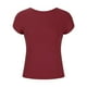 thumbnail image 5 of Top ahuecado sin espalda para mujer, camiseta ajustada de manga corta con ombligo y cuello alto, Top de belleza europea Sexy para chica de Color sólido Pompotops hfajkhk140839, 5 of 9