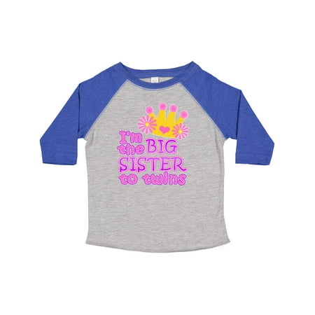 

Inktastic I m the Big Sister to Twins. Gift Toddler Toddler Girl T-Shirt