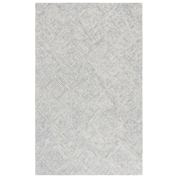 SAFAVIEH Trace Hayden Geometric Area Rug, Grey, 8' x 10'