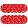 thumbnail image 1 of Christmas Red and White Snowflake Small Paper Plate, 7 in Dia, 12 Count, Tableware Sets, Holiday Time, 1 of 5