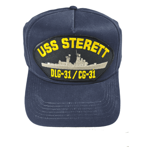 USS Sterett DLG-31/CG-31 Ship HAT - Navy Blue - Veteran Owned Business