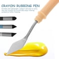 thumbnail image 3 of FRCOLOR 1 Set Oil Pastel Blending Sponge Pen Scraper with Rubbing Sponge Sketch Wipe Brush Reusable Pastel Blending Stump for Detailed Painting Shading Blending, 3 of 8