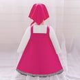 thumbnail image 4 of Leey-World Costume for Toddlers, Masha and the Bear Outfit With Dress, Shirt, And Scarf(Hot Pink,12-18 Months), 4 of 9
