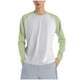 thumbnail image 2 of Blusas y camisas de manga larga con cuello redondo para hombre, color liso, para correr al aire libre, manga larga, cuello redondo, sudadera con capucha para ejercicio, top de poliéster para hombre., 2 of 5