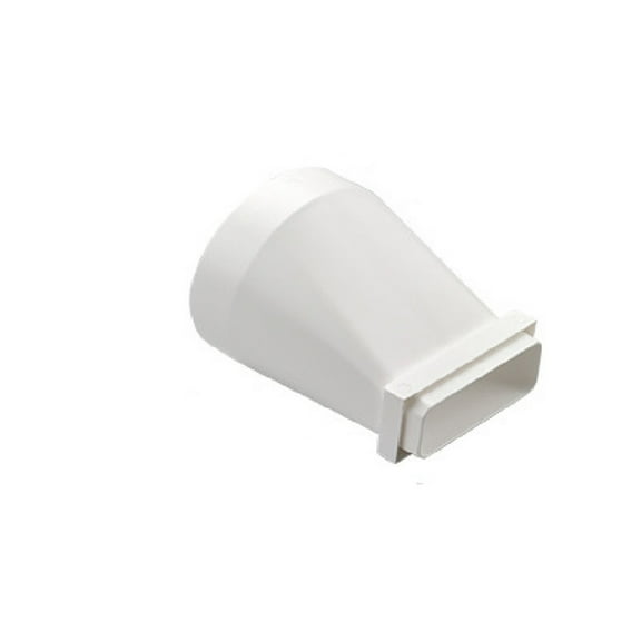 Dryer Vents Hose Adapters Rectangular to Round Straight Channel Connector