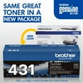 thumbnail image 3 of Brother Genuine TN431BK Standard Yield Printer Toner Cartridge, Black, 3 of 9