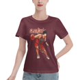 thumbnail image 1 of Women's Basic Short Sleeve T-Shirt Slam Dunk Rukawa Maple, 1 of 6