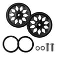 thumbnail image 1 of Soidarity 2 uds bicicleta plegable rueda fácil aleación de aluminio rueda fácil rodamiento ligero rueda auxiliar Compatible para montar en bicicleta Ciclismo No.2 Soidarity OD010610-02, 1 of 1
