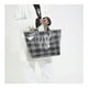 thumbnail image 5 of Lonchera, bento boxes, bolsa de PVC a cuadros para mujer, bolsa de plástico con estampado de letras, ideal para ir de compras, regalo de Navidad, bandolera., 5 of 8