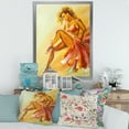 thumbnail image 3 of Designart 'Warm Coloured Flamenco Woman Dancer' Modern Framed Art Print, 3 of 4