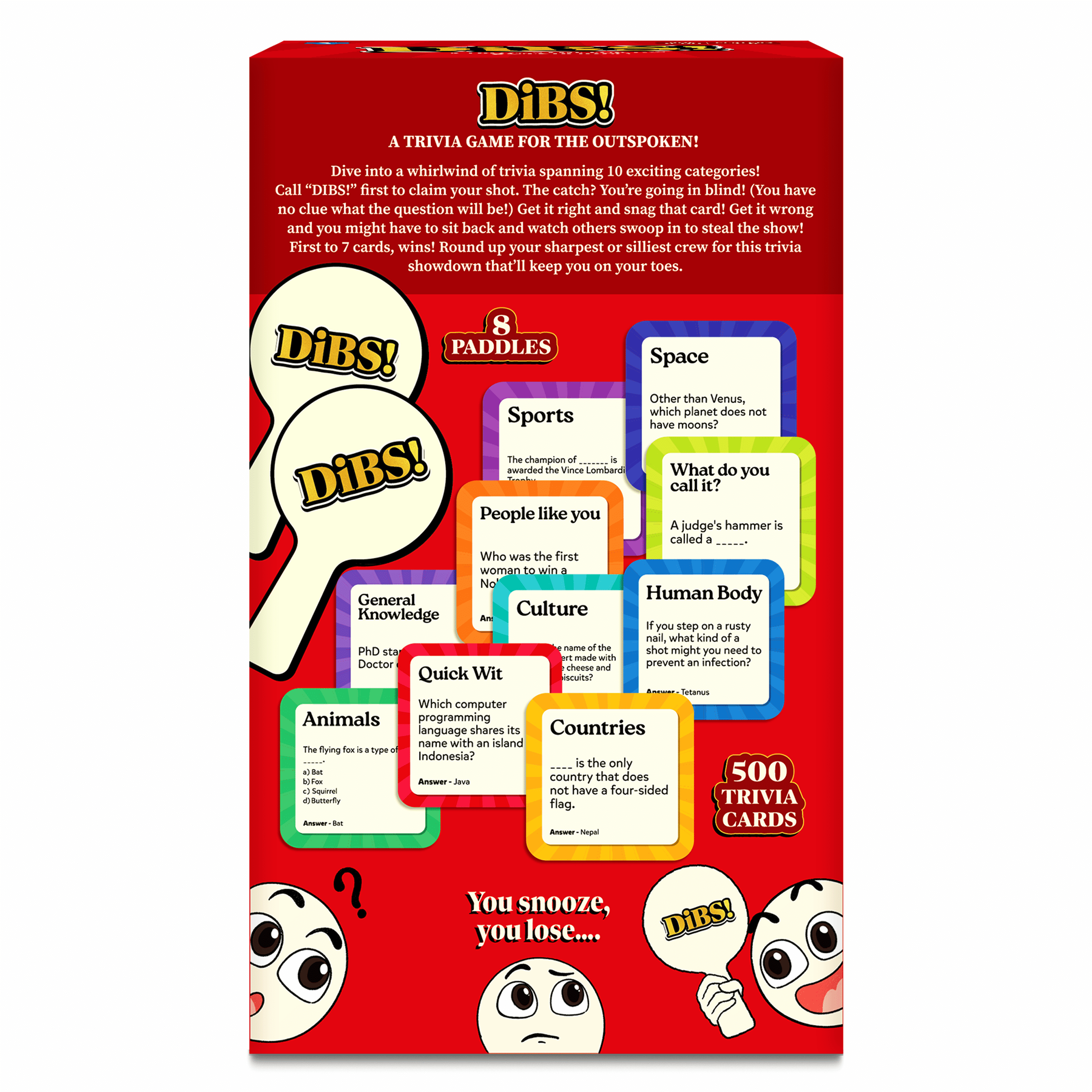 Skillmatics Card Game - DIBS, Fast-Paced Trivia Game, Fun & Educational Game for Family, Friends, and Parties, Quick Thinking, 10 Categories, Gifts for Kids, Teens, and Adults Ages 8, 9, 10 & Up