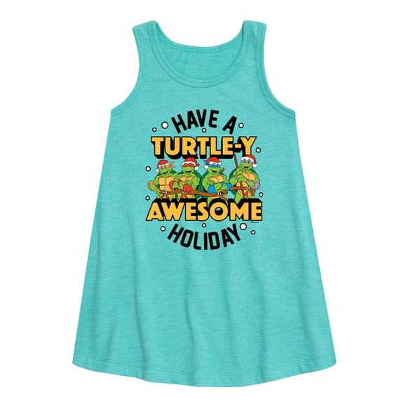 Teenage Muntant Ninja Turtle - Turtley Awesome Group - Toddler and Youth Girls A-line Dress