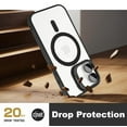 thumbnail image 5 of Shockproof Kickstand Heavy Duty Clear Case For Apple iPhone 16 Plus Compatible With MagSafe With Camera Lens Protector Black, 5 of 8