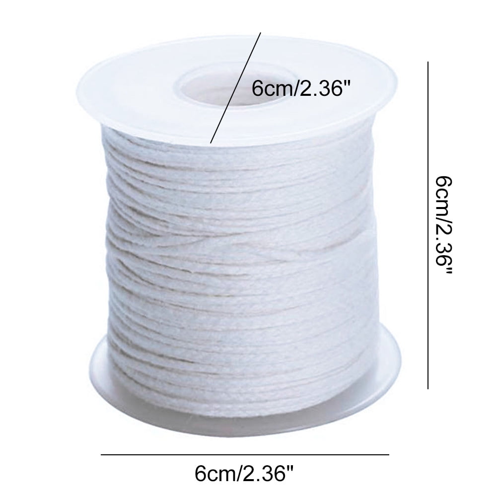 61 m Square Braid Cotton Wick Wax Candle Core Environmental Spool Or 100pcs Candlestick Sustainer Tabs DIY Craft Making Supplies 61m Candle Wicks