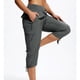 thumbnail image 1 of TaTaai Womens Solid High Waist Capri Pants Drawstring Elastic Waist Casual Cargo Trousers With Pockets Soft Lightweight Comfy Pants For Daily Casual Seaside Outfits Gift, 1 of 5