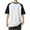 White, variant on Men's Casual and refreshing Color matching Cotton Short Sleeve Crew Neck T-Shirt