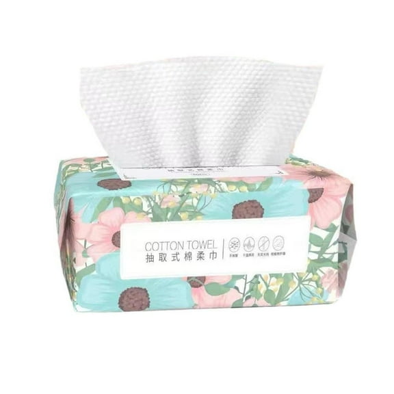 30PCS Disposable Wash Face Towel Clean Face Towel of Cottons Remove Makeup E5O9