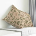 thumbnail image 3 of Vintage Botanical Pillow Covers 26x26 Inch Decorative Throw Pillow Cover, Country Herbs Leaves Plants Flowers Brown Sofa Pillowcases Accent Cushion Case Home Decor Bedroom Living Room, 3 of 6