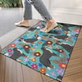 thumbnail image 4 of Bernese Mountain and Flower Door Rugs,Washable Non Slip Door Mats Indoor,Decorative Door Mats,Entry Mat Indoor for Entrance,Bedroom,Kitchen,Bathroom,17"x30", 4 of 6