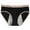 Beige, variant on Krdevn Women Mid Rise Letter Print Contrast Waist Bikini Underwear 4 Layer Extended Absorbent Leak Proof Breathable Reusable Menstrual Daily Panties Multi Pack Size:S