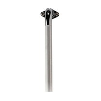 Aquasense Knurled Chrome Grab Bar with Rotating Flange, 16" / 40.64 cm